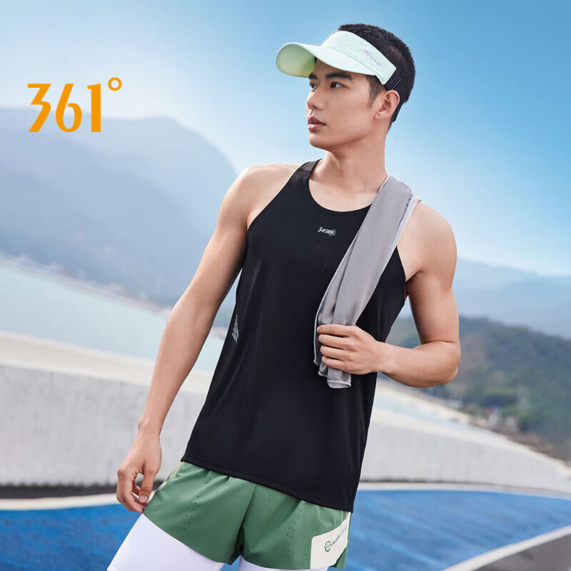 Running Gear Vest - 361-Grad-Herren-Sportweste, Sommer, Laufen, Marathon, schnell trocknend,