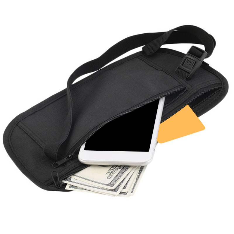 Running Gear Phone Holder - Unsichtbare Reise-Hüfttaschen, Beutel für Reisepass, versteckter