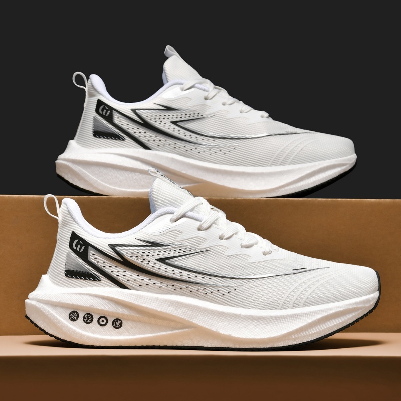 Running Gear Shoes - Damen-Laufschuhe, Casual-Sport-Street-Style, Herbst- und Winter-Sneaker, einfarbig,
